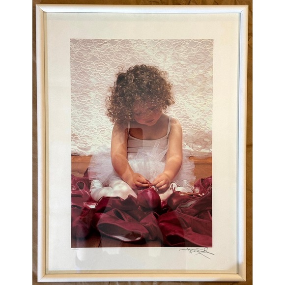 Harvey Edwards First Recital Signed Ltd Ed 245/3000 COA 1994 Framed Ballet 18×24 - Picture 2 of 5